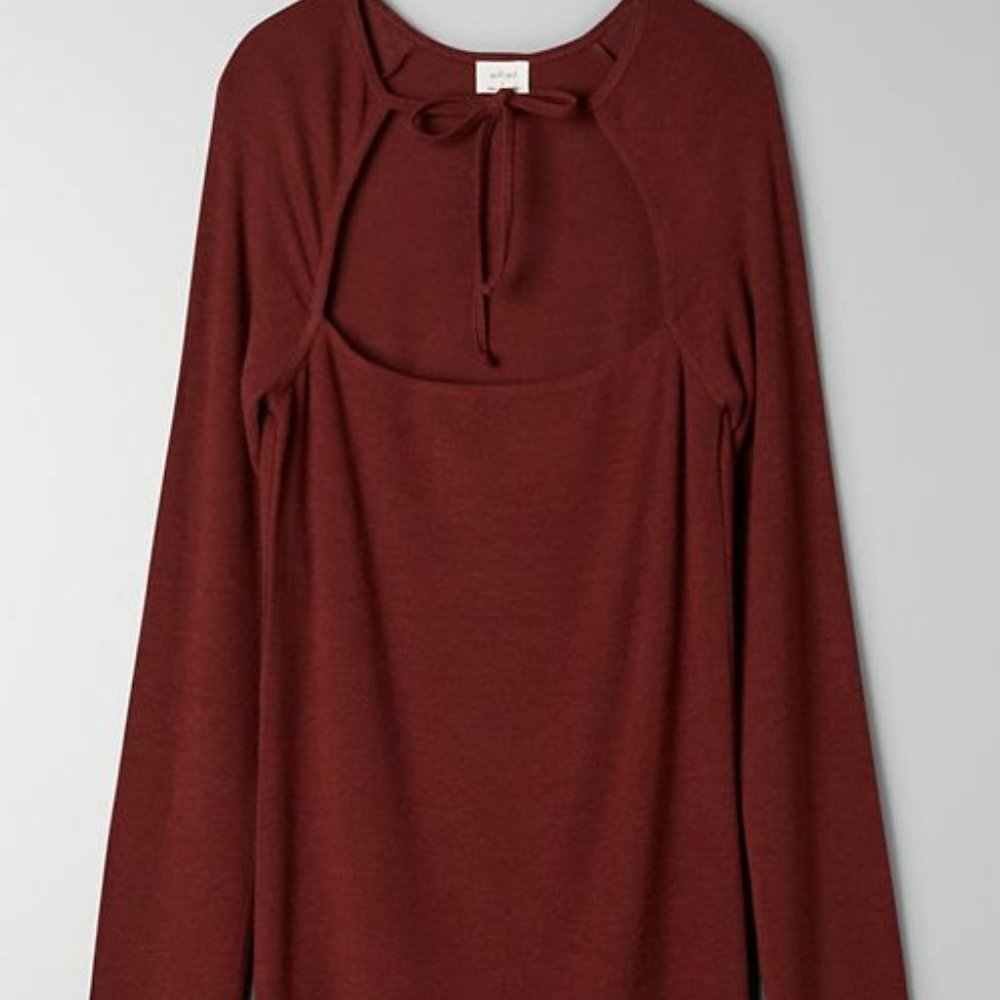 Aritzia Wilfred CARLA LONGSLEEVE (RUST)